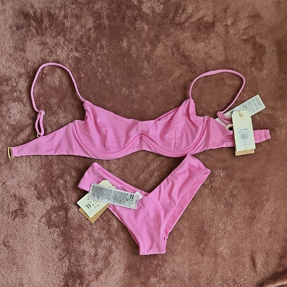 Billabong Bright Pink Bikini Set